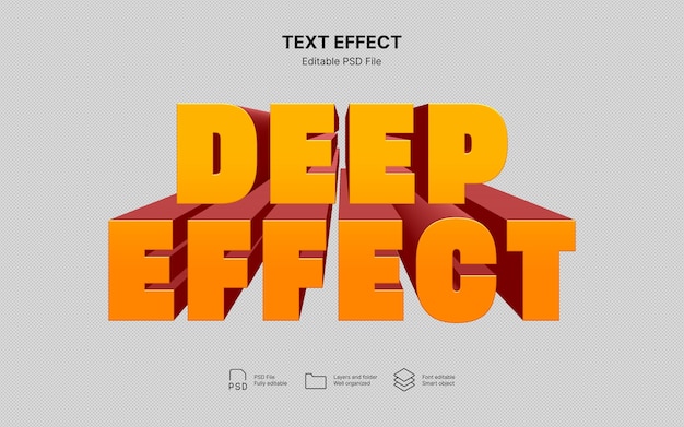 Effetto di profondità del testo