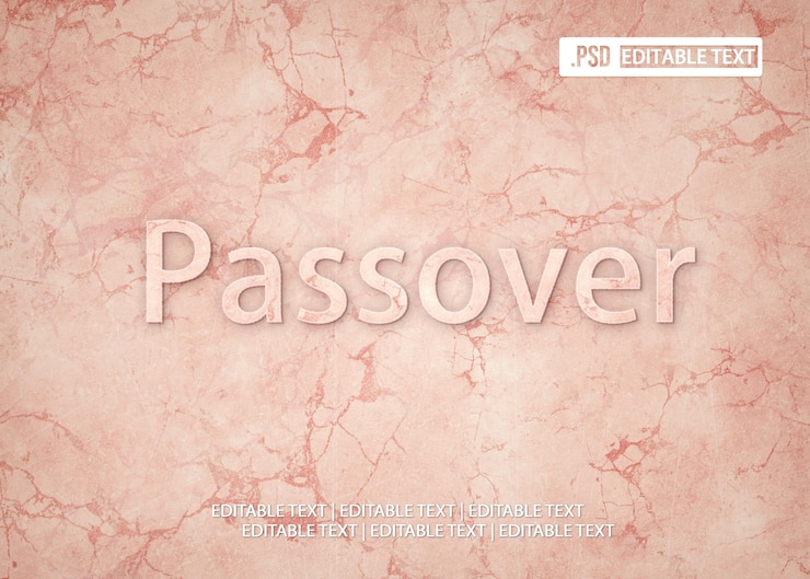 PSD effetto di stile del testo di pasqua