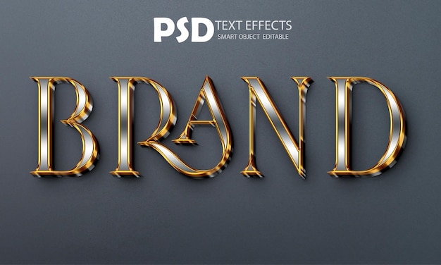 Effetto di stile di testo PSD di marca