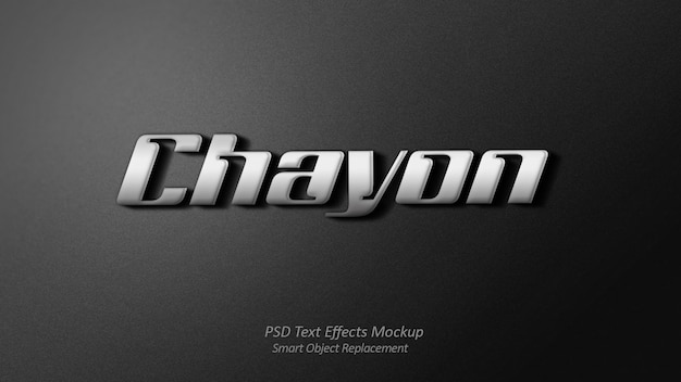 Effetto di testo 3D Chayon