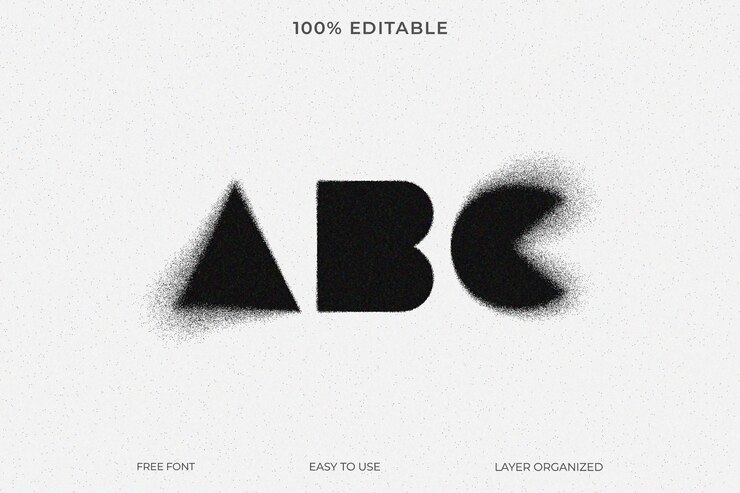 Effetto di testo 3D del diffusore PSD ABC