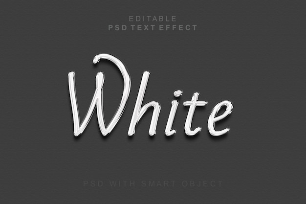 Effetto di testo bianco