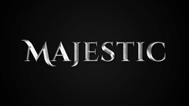 Effetto di testo cinematografico epico maestoso