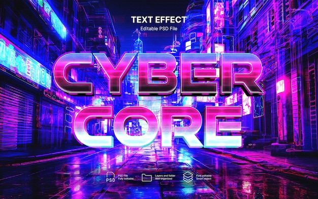 Effetto di testo Cybercore