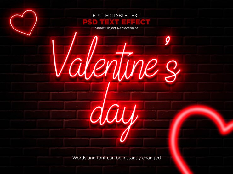 Effetto di testo di San Valentino