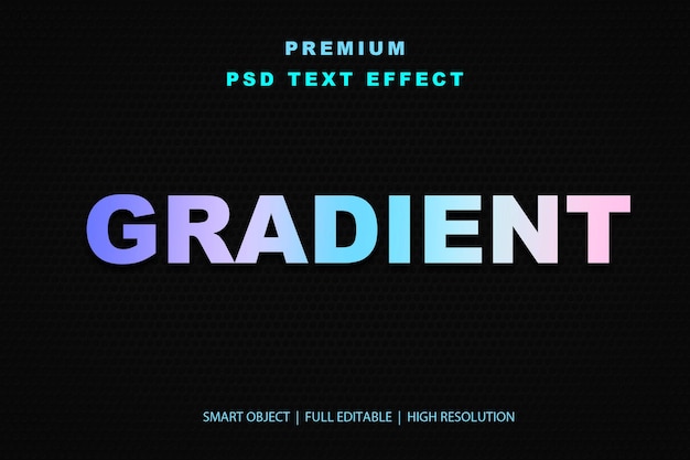 Effetto di testo gradiente modificabile