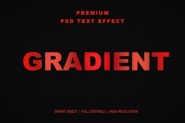 Effetto di testo gradiente modificabile