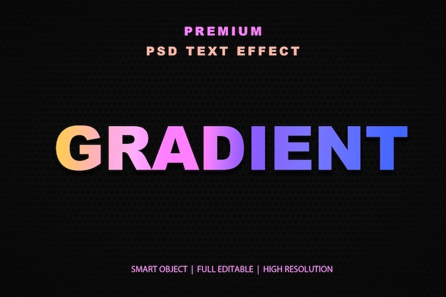 Effetto di testo gradiente modificabile