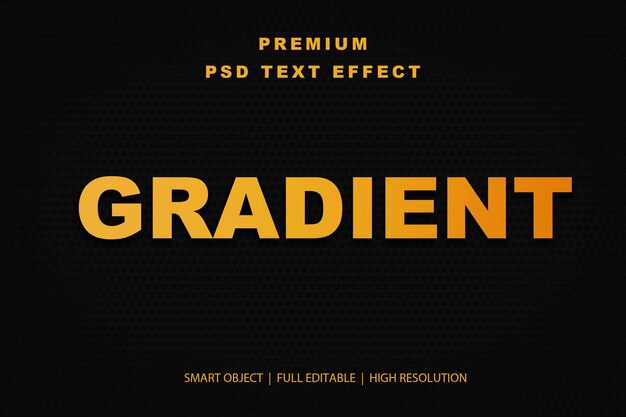 Effetto di testo gradiente modificabile