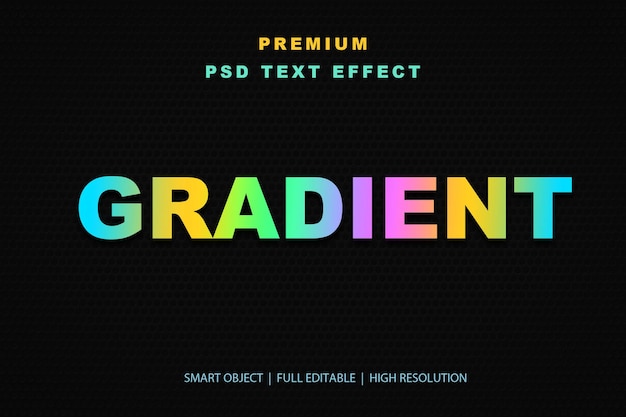 Effetto di testo gradiente modificabile