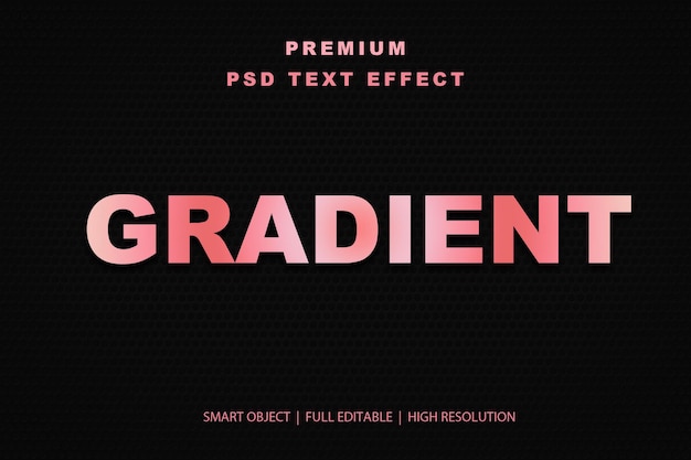 Effetto di testo gradiente modificabile