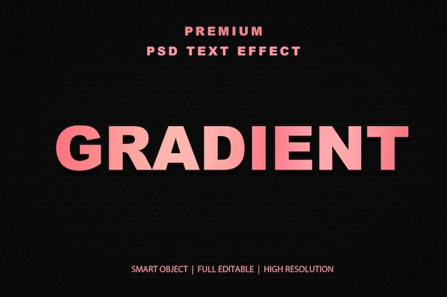 Effetto di testo gradiente modificabile