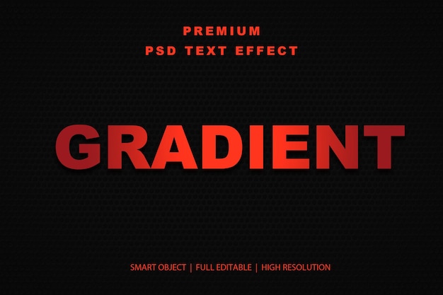 Effetto di testo gradiente modificabile