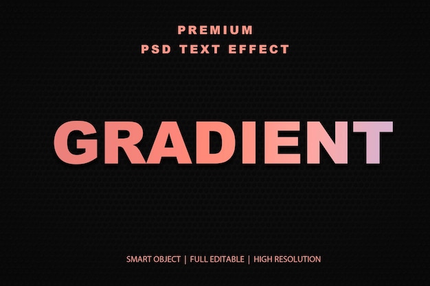 Effetto di testo gradiente modificabile