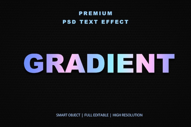 Effetto di testo gradiente modificabile