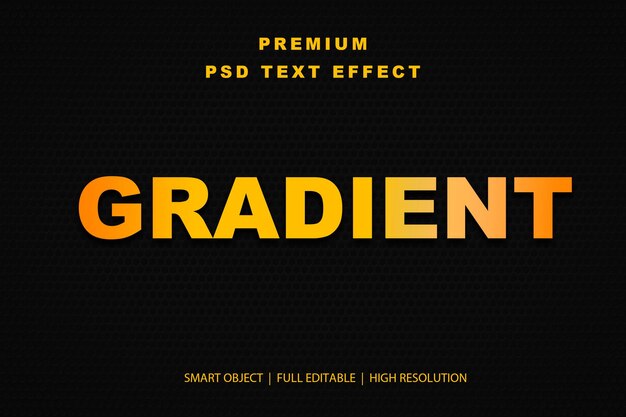 Effetto di testo gradiente modificabile
