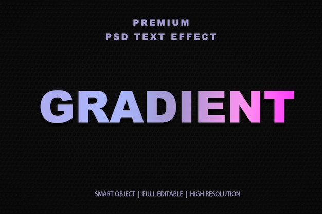 Effetto di testo gradiente modificabile