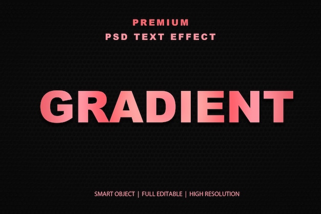Effetto di testo gradiente modificabile