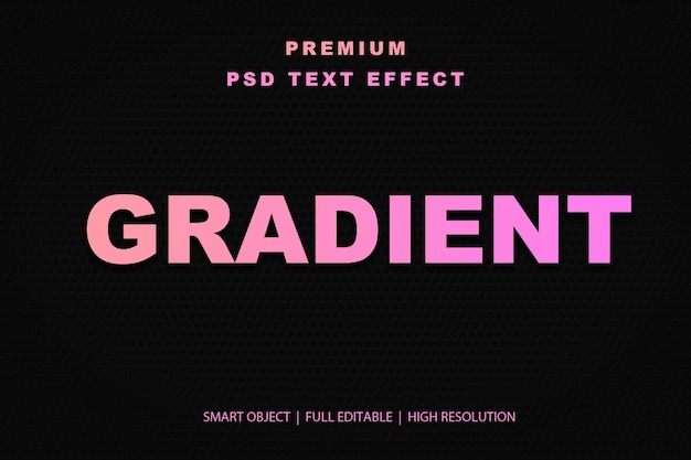 Effetto di testo gradiente modificabile