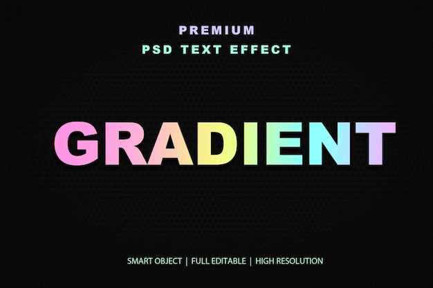 Effetto di testo gradiente modificabile