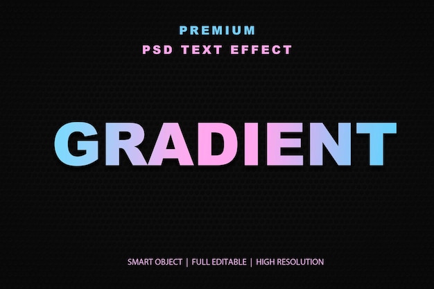 Effetto di testo gradiente modificabile