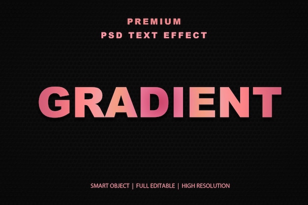 Effetto di testo gradiente modificabile