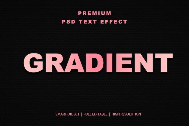 Effetto di testo gradiente modificabile