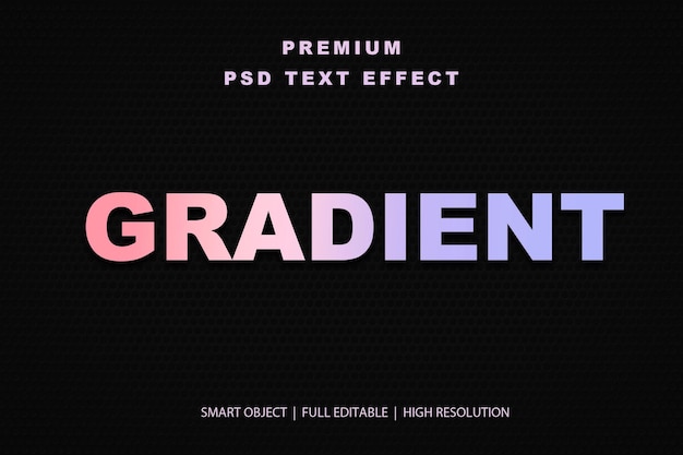 Effetto di testo gradiente modificabile