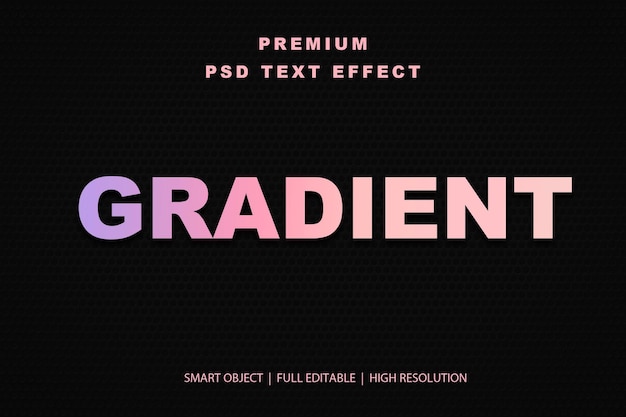 Effetto di testo gradiente modificabile