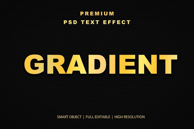 Effetto di testo gradiente modificabile