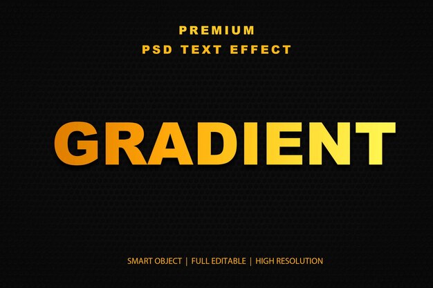 Effetto di testo gradiente modificabile