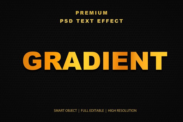 Effetto di testo gradiente modificabile