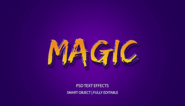 Effetto di testo magico PSD