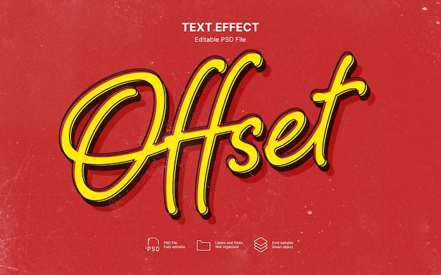 Effetto di testo offset