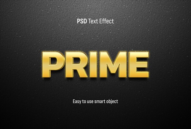 Effetto di testo primario 3D modificabile