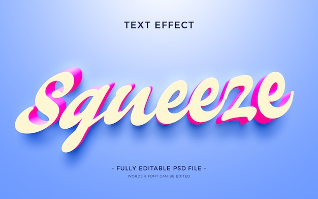 Effetto di testo schiacciato