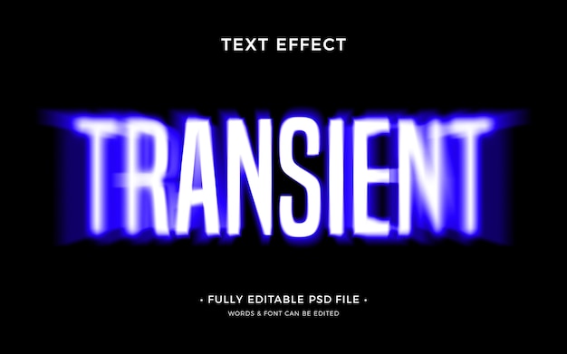 Effetto di testo transitorio