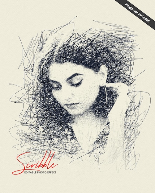 Effetto disegno scarabocchio e schizzo