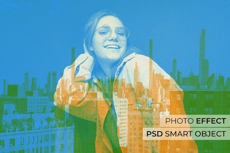 PSD effetto doppia esposizione