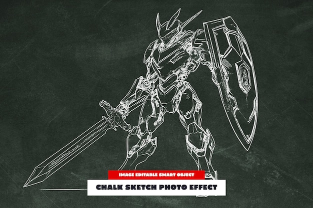 Effetto foto Chalk Sketch