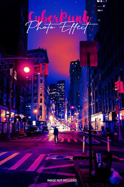 Effetto foto cyberpunk