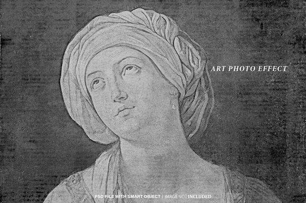 effetto foto d'arte psd