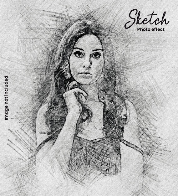 Effetto foto disegno schizzo a mano
