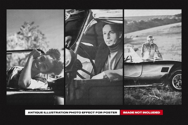 Effetto foto illustrazione antica per poster