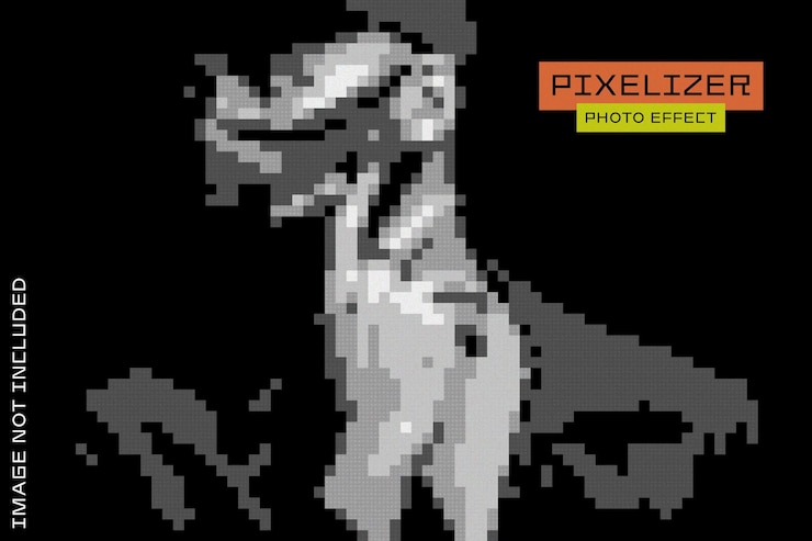 PSD effetto foto pixel