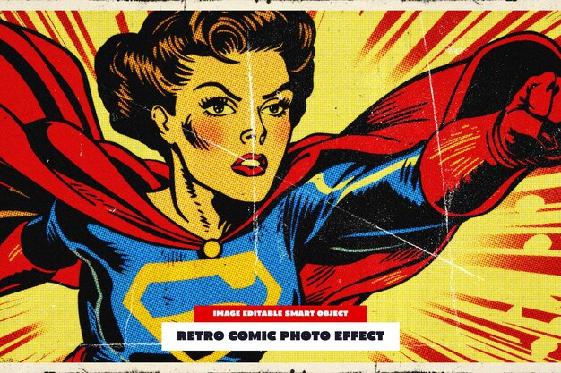 Effetto foto retro-comico
