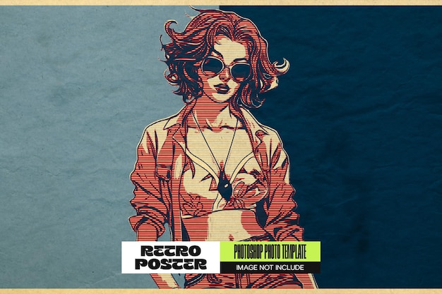 Effetto foto retro poster