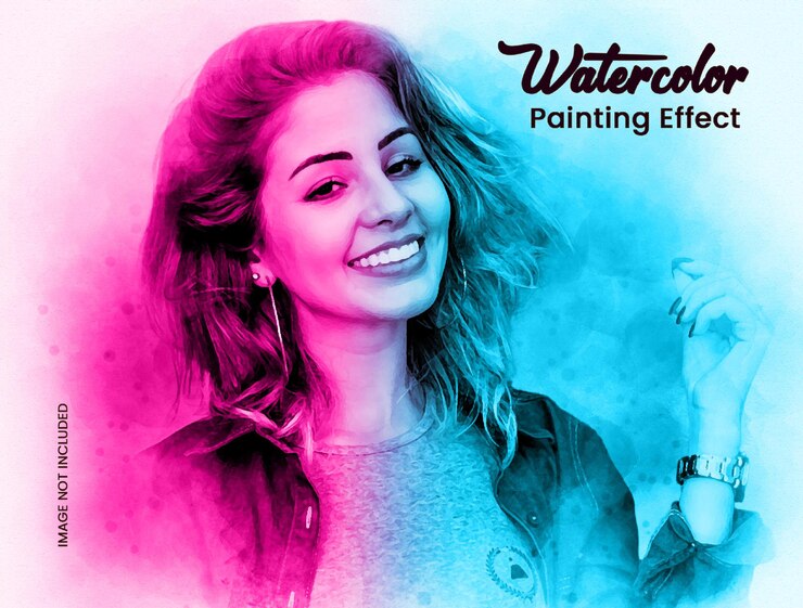 Effetto foto schizzi ad acquerello