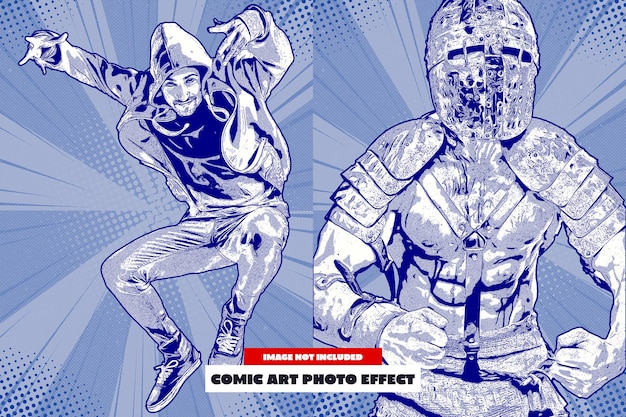 Effetto fotografico comico per manifesto