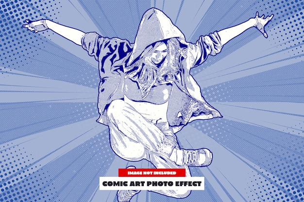 Effetto fotografico dell'arte a fumetti